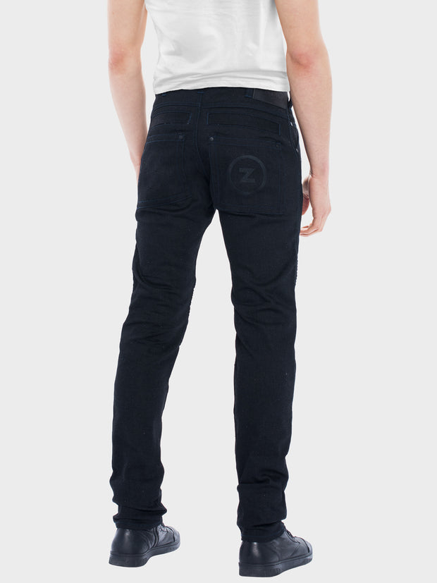 Protective motorcycle riding jeans with stretch with UHMWPE by ZIN Motowear. Model A537.